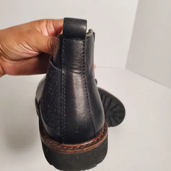 Zara Boys Leather Black Boots. Size 30 EU. SKU# B-14 - Picture 12 of 16